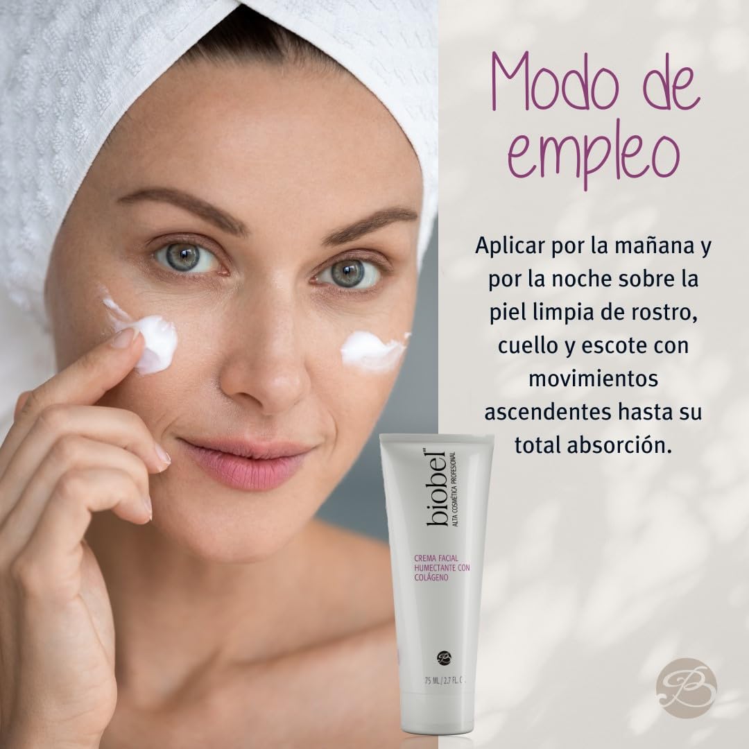 Biobel Crema Facial Humectante Con Colágeno 75ml
