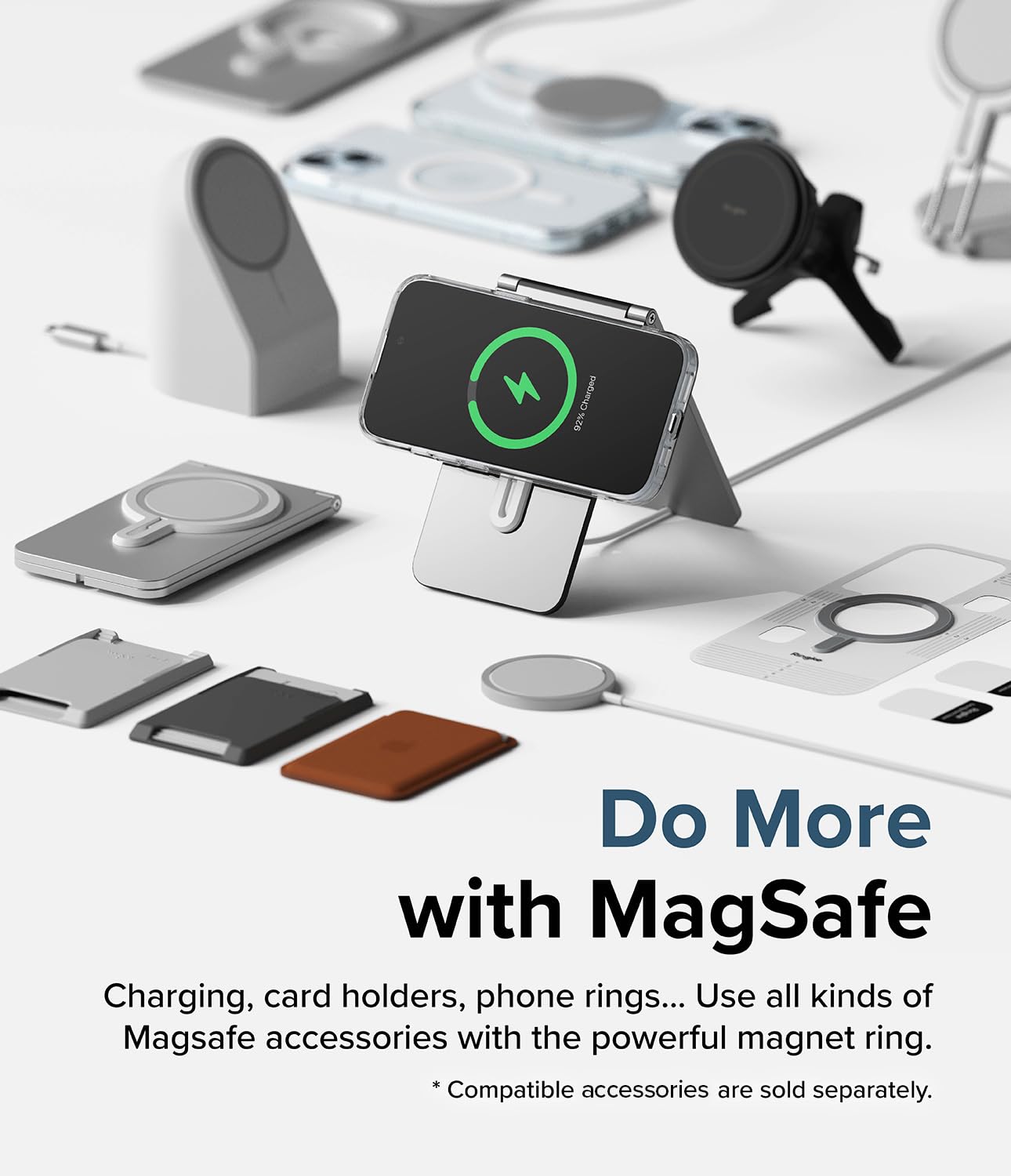 Funda Transparente Antigolpes Ringke Fusion Clear Compatible con iPhone 15 Plus 6.7 Pulgadas y MagSafe Carga Magnética