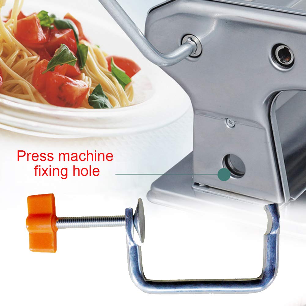 Mango para máquina de pasta, clip de sujeción, soporte duradero para máquina de pasta de repuesto para fijación manual de cocina, accesorios de metal para máquina de pasta (tamaño: clip de sujeción)