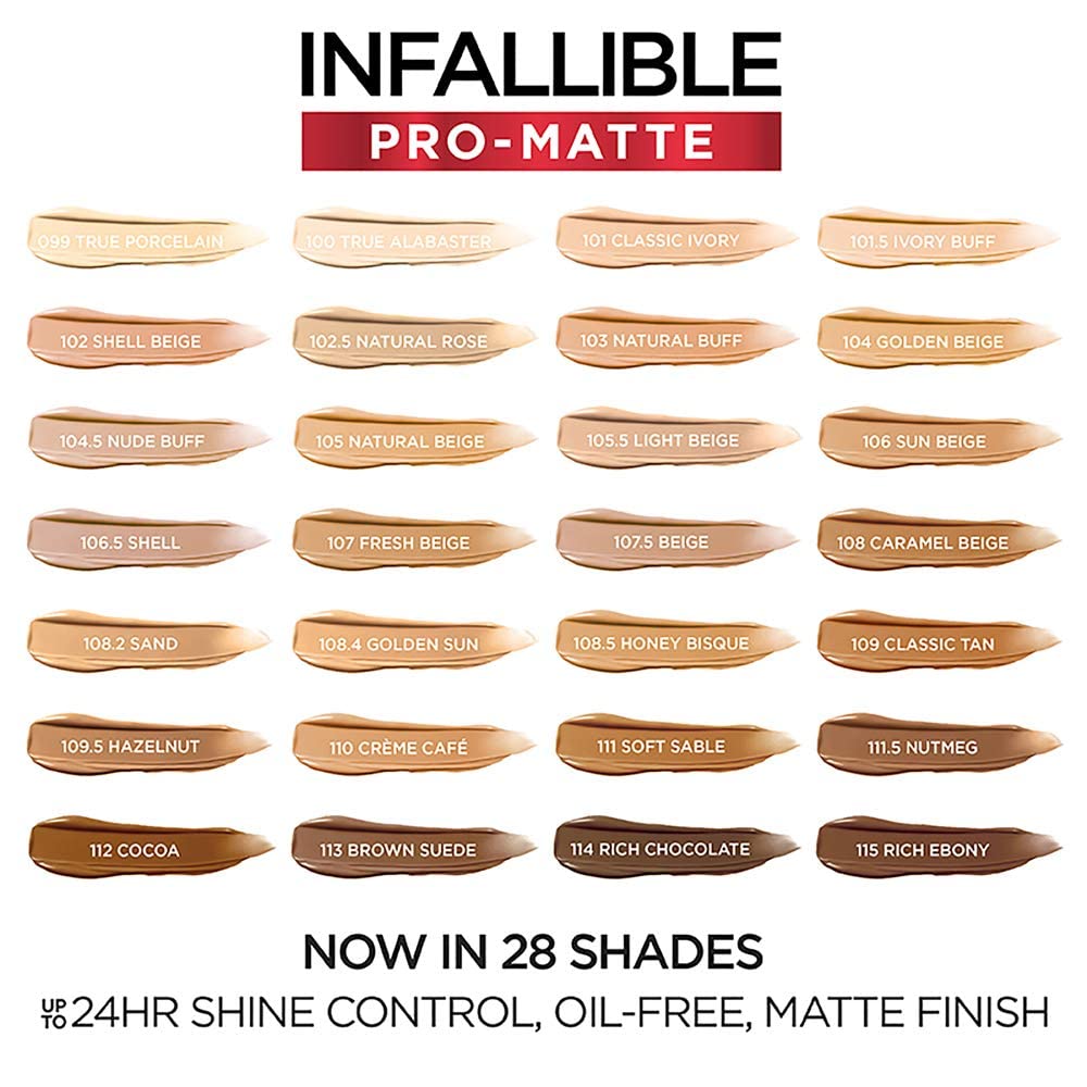 Base de Maquillaje L'Oreal Paris Infallible Matte