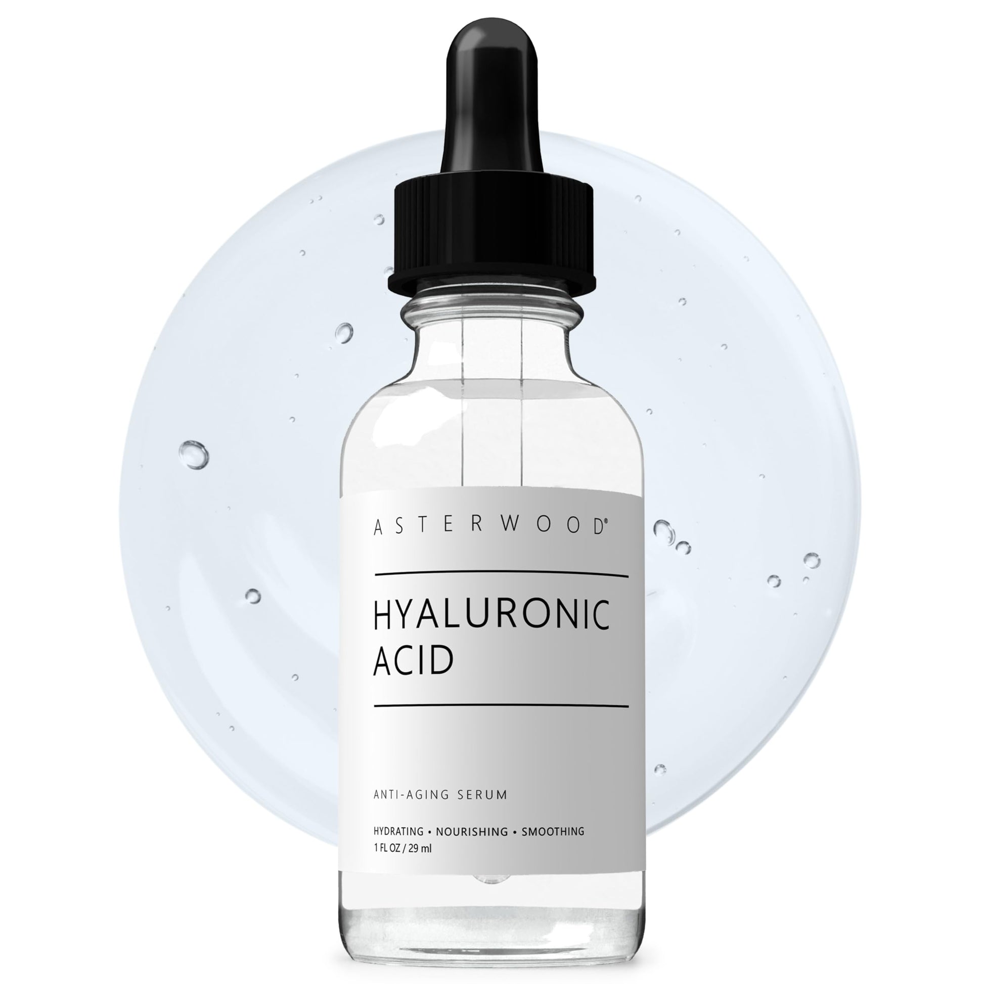 Asterwood Naturals- Ácido Hialurónico Sérum 30 ml - Hidratante y Nutritivo