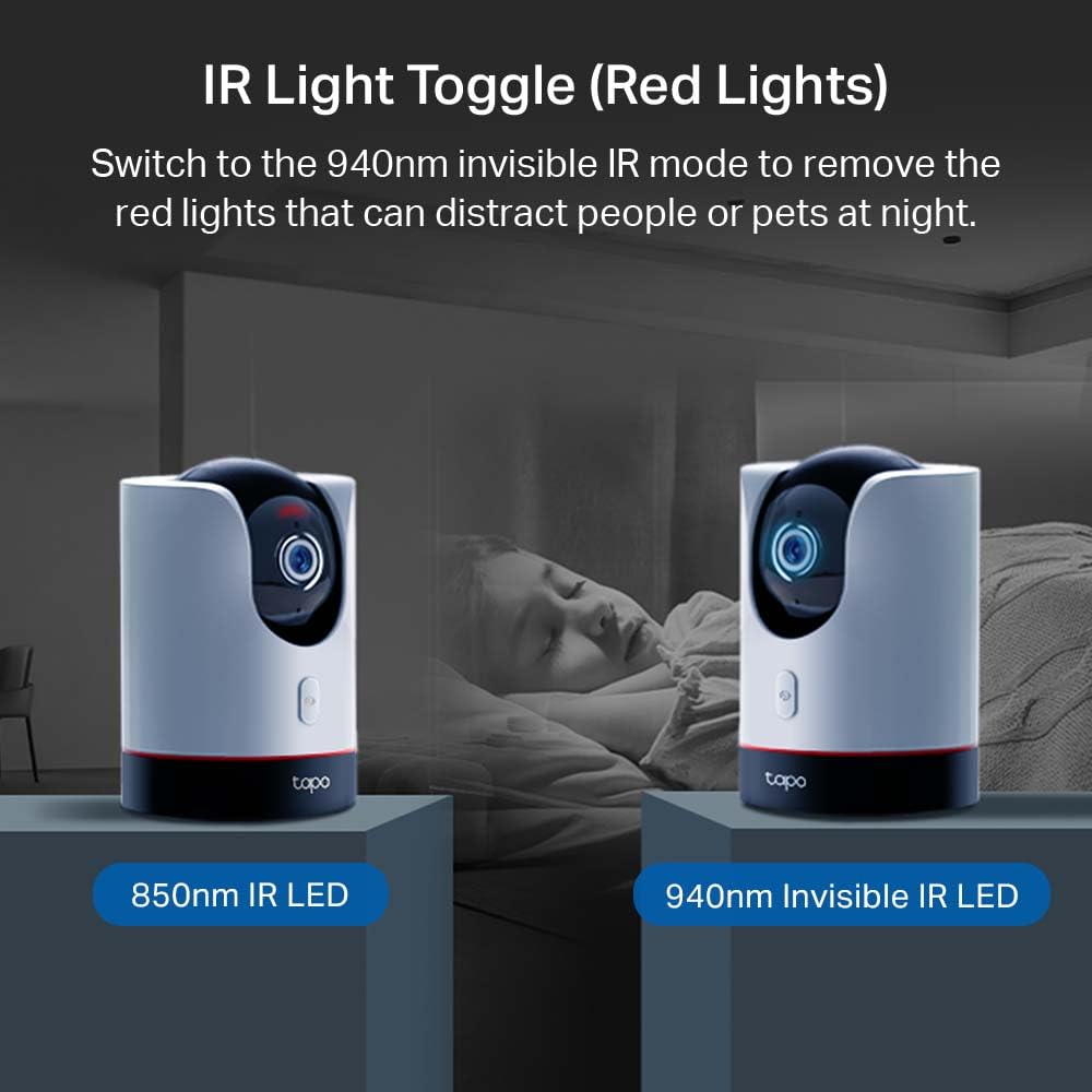 Cámara Wi-Fi TP-Link Tapo C225 Blanco con Detección AI y Visión Nocturna a Todo Color