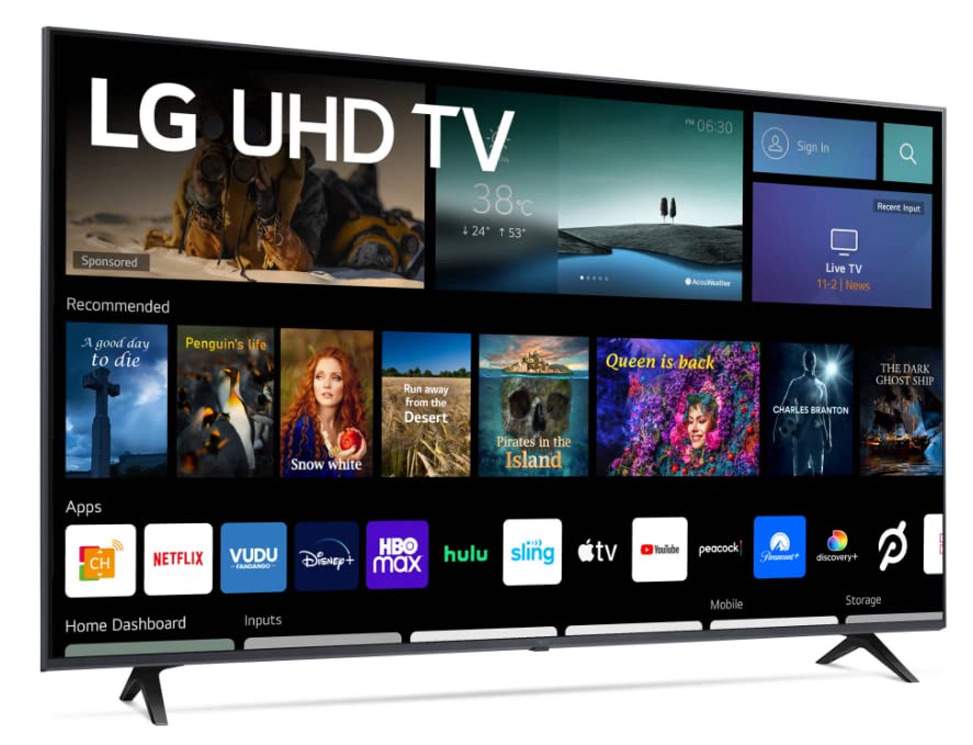 LG Television de 50" Class 4K (2160p) Smart LED TV con 2 Entradas HDMI, Compatible con Netflix, Disney+, Youtube, Google Assistant and Alexa (50UQ7070ZUE) (Reacondicionado)
