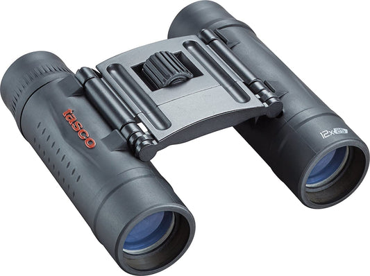 Binoculares Tasco Negro 12x25 mm para Viajes y Actividades al Aire Libre