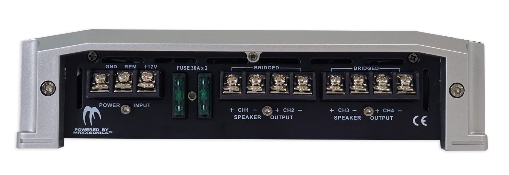 Autotek TA Series Amplificador de audio para coche de potencia máxima de 1200 W, diseño AB de clase de 4 canales, con rango de frecuencia de 10 Hz-20 kHz y mejora de graves de 12 dB, modelo TA-1255.4