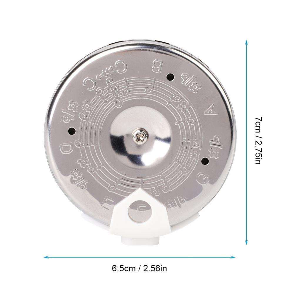 Sintonizador de tubo de paso de 13 tonos, tubo sensible de 13 tonos, afinador cromático para guitarra, bajo, violín, ukelelele, afinación cromática
