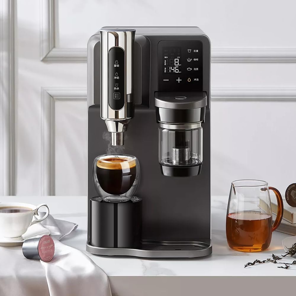 Set de Tazas de Café NACOOL Vidrio Transparente Doble Pared Borosilicato Premium