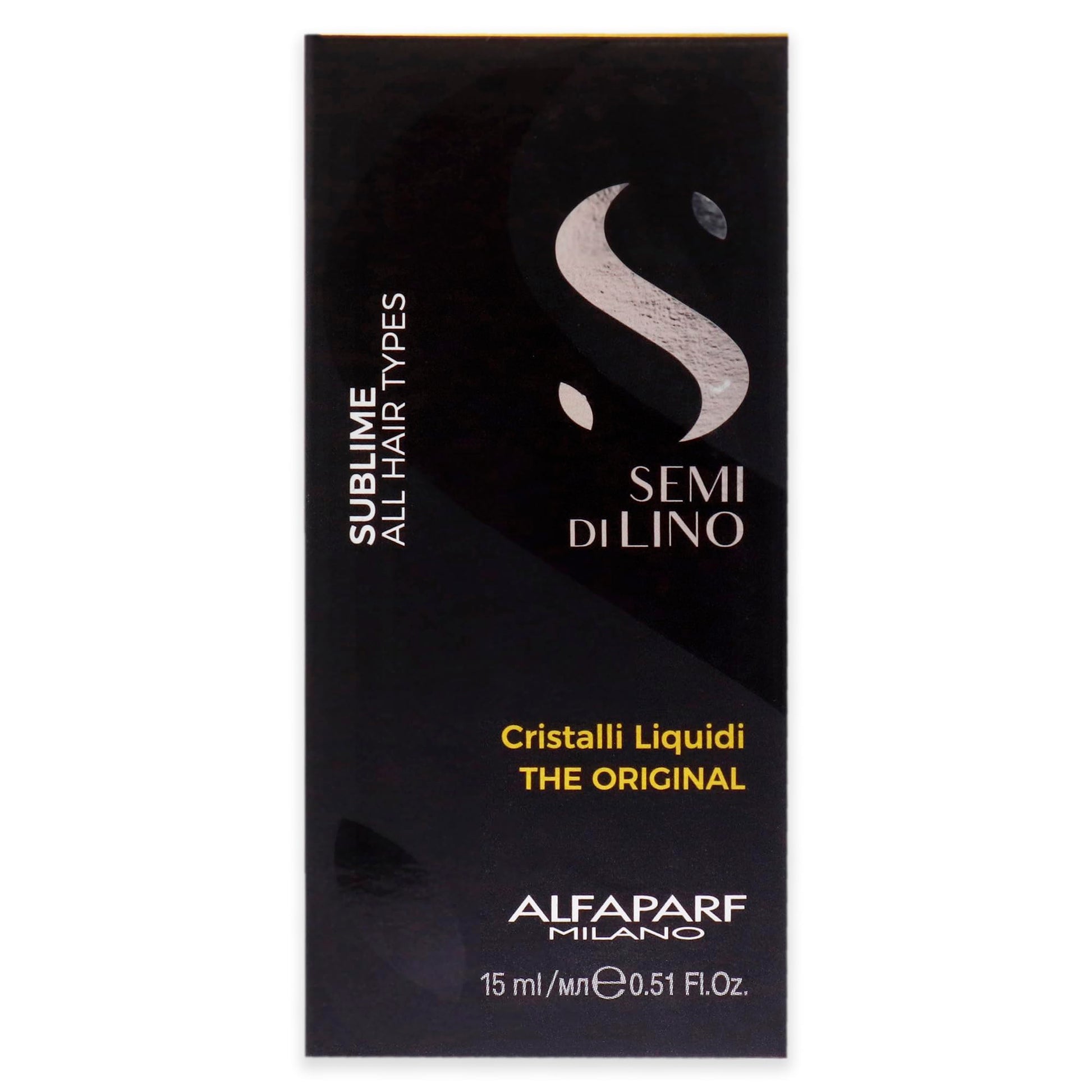 Suero Smoothing Semi Di Lino Sublime Alfaparf Milano Transparente de Acabado Brillante Profesional