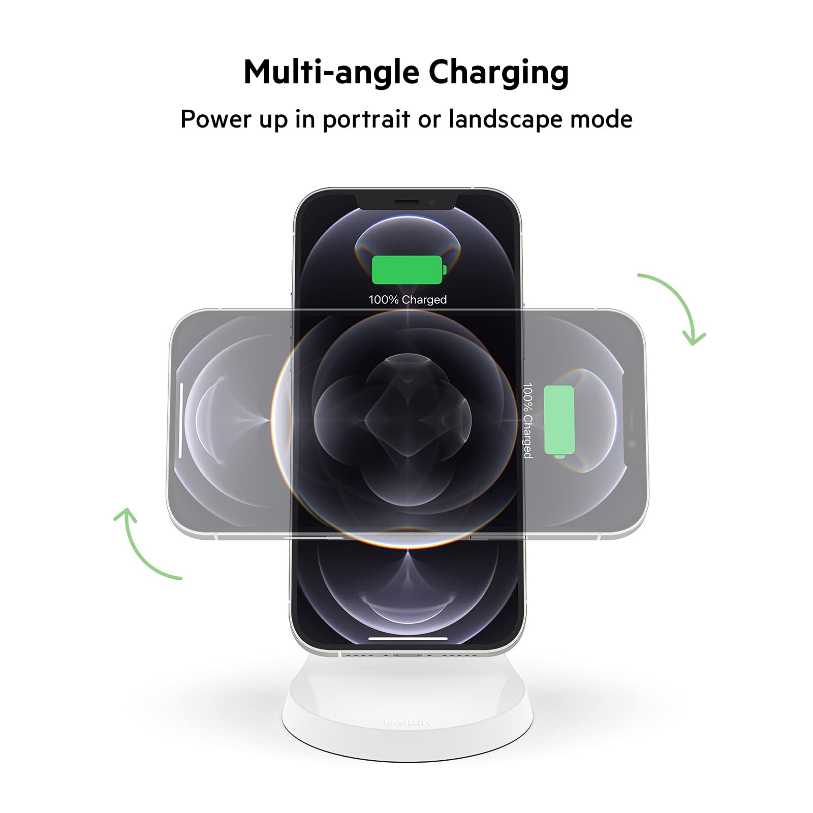Belkin - Soporte magnético para iPhone - Compatible con MagSafe - Cargador inalámbrico - Funciona con iPhone 14, 13 y 12