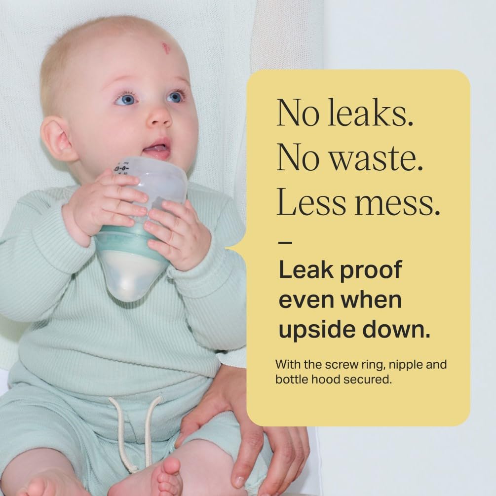 Set de Biberones Anti-Colic Avanzado Tommee Tippee Crece con el Bebé, Blanco, con Tetinas Estilo Pecho y Asas