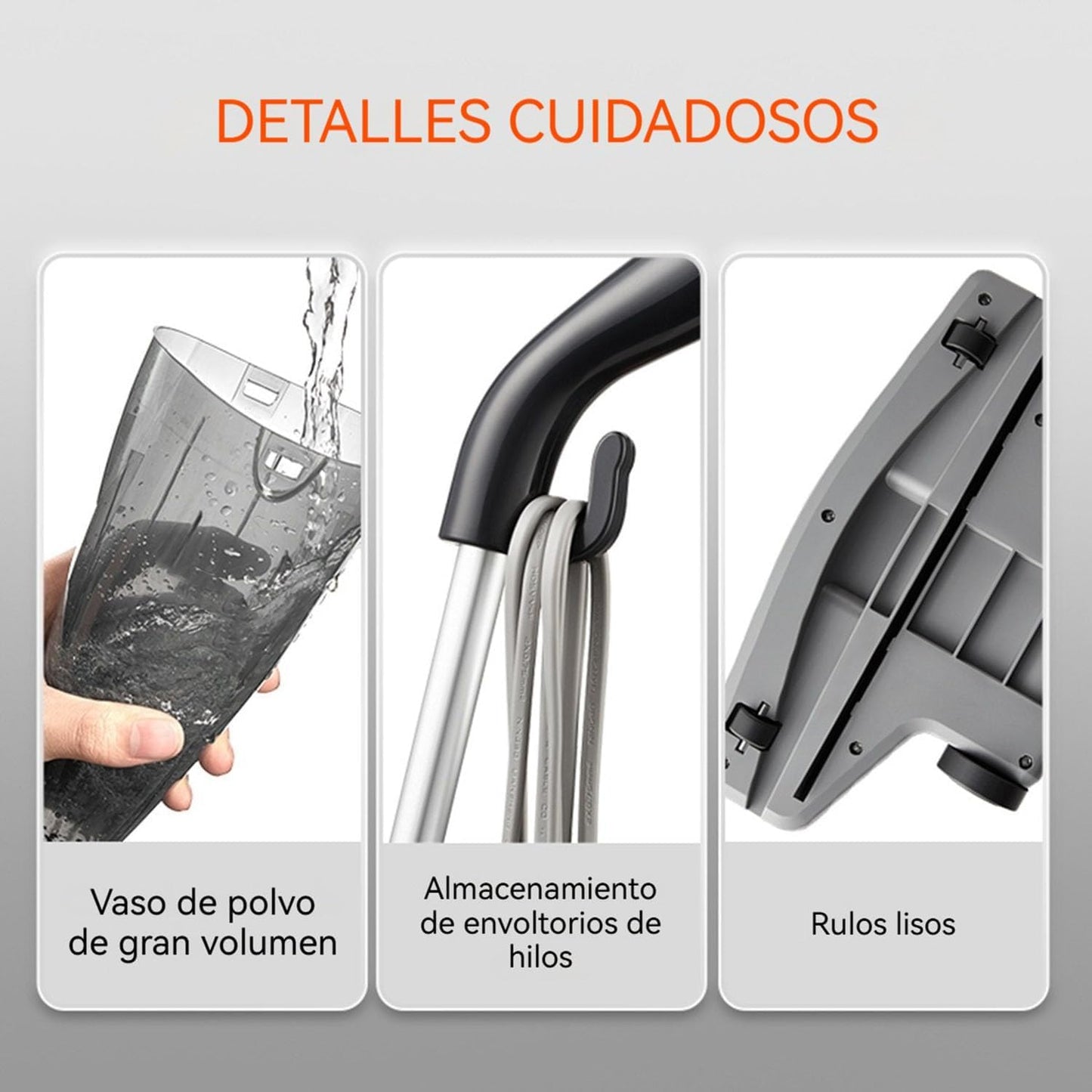CISSSEE Aspiradora de Mano 2 en 1, Aspiradora Vertical 16kPa, para Hogar y Auto Alta Succión Pelo de Mascotas Cualquier Piso Ligera Aspiradora de Mano con Cable de 5 M