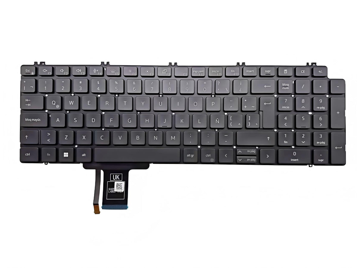 Teclado para Portátil Dell Negro con Retroiluminación diseño Latinoespañol