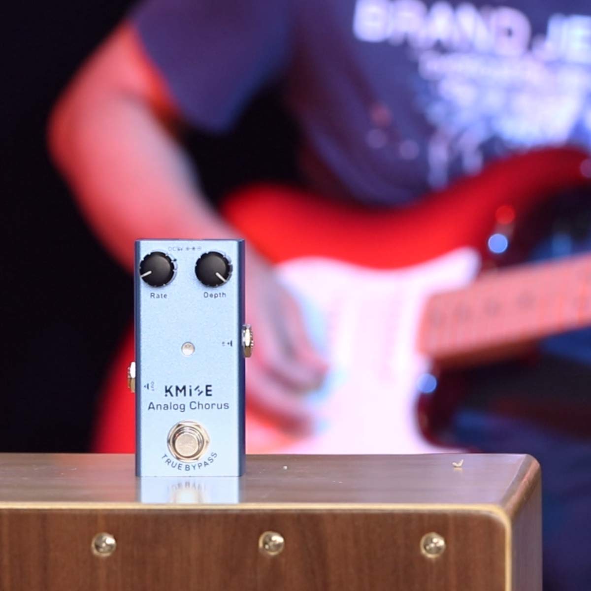 lotmusic Pedal de efectos de guitarra eléctrica Mini tipo único DC 9V True Bypass (Analog Chorus)