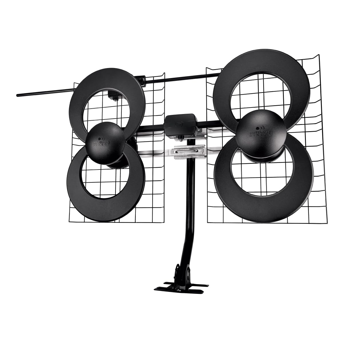 Antennas Direct C2-V-CJM ClearStream 2-V - Antena UHF/VHF (Interior y Exterior, Montaje de 50.8 cm), 112.65 m, Gris, n/a