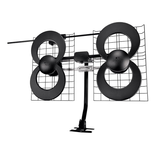 Antennas Direct C2-V-CJM ClearStream 2-V - Antena UHF/VHF (Interior y Exterior, Montaje de 50.8 cm), 112.65 m, Gris, n/a