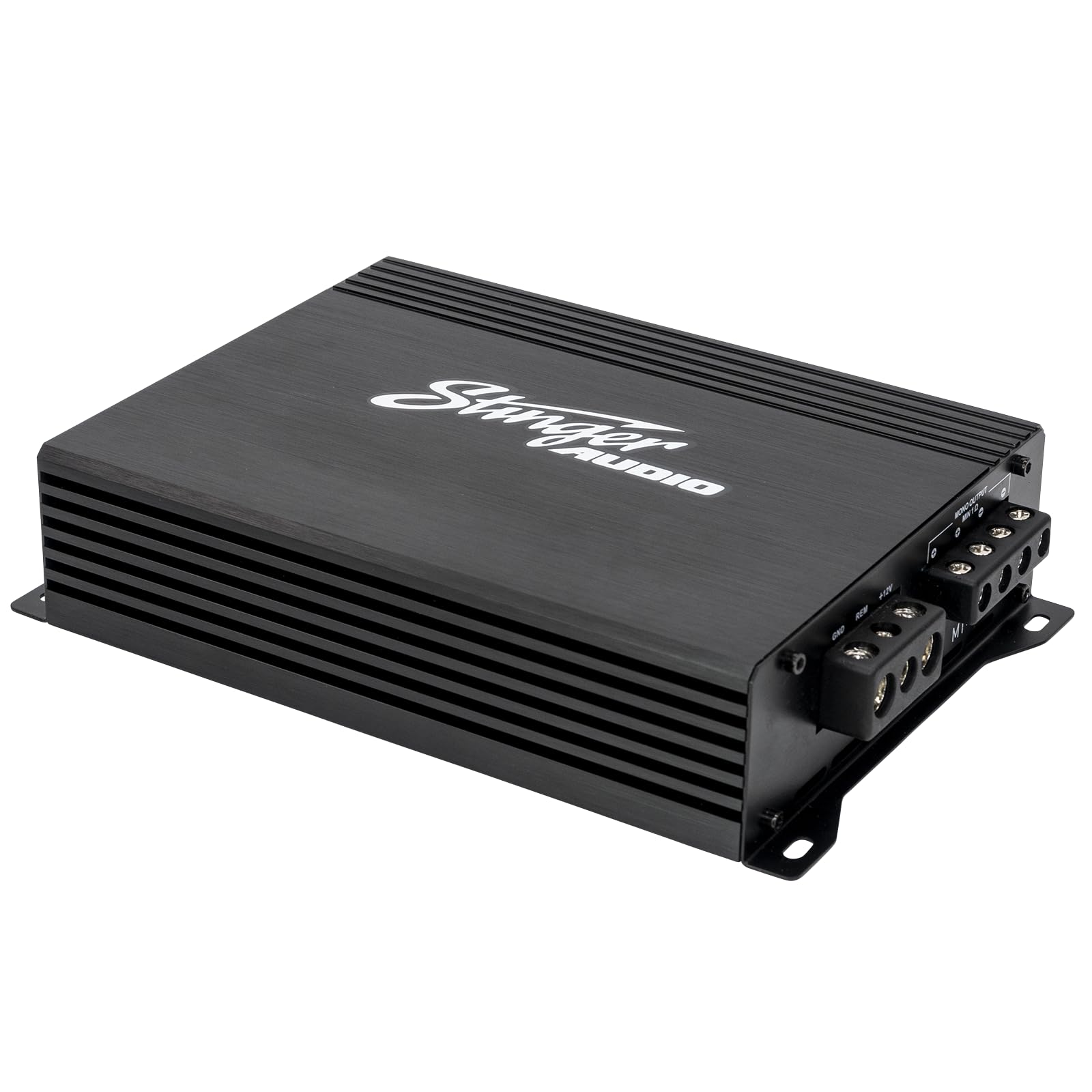 Amplificador Monobloque STINGER Audio MT-1000.1v2 Negro Compacto Clase D con Mando a Distancia para Automóvil