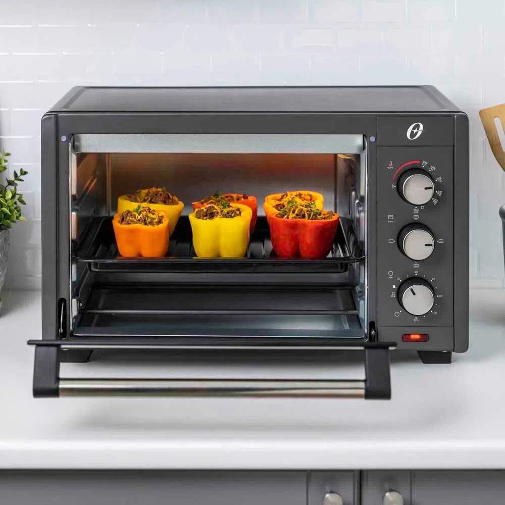 Horno Tostador Oster Plateado 30 Litros con 4 Funciones de Cocina Fácil