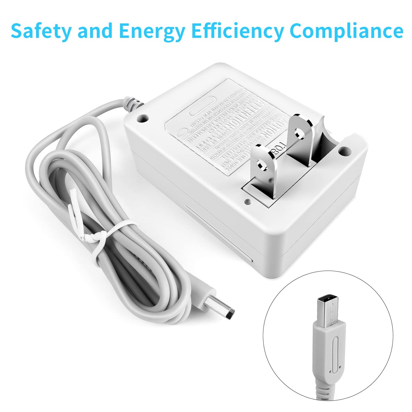 Adaptador de Corriente AC Compatible con 3DS DSi de Viaje 100-240V