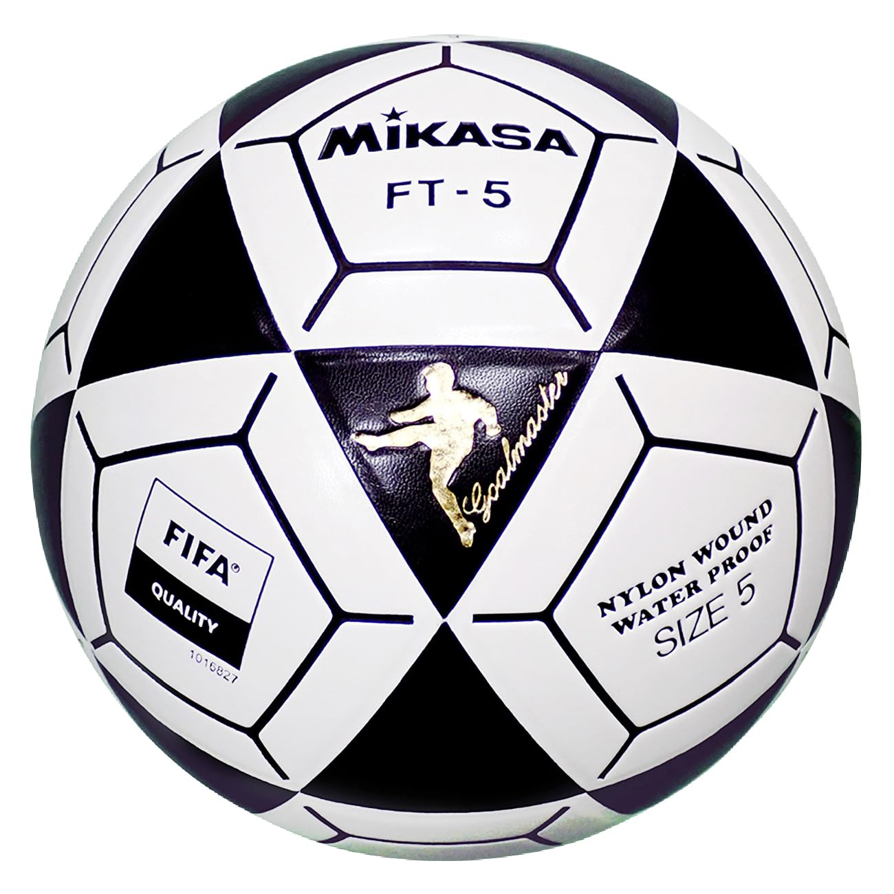 Balón de Fútbol Mikasa Negro y Blanco Talla 5 Goal Master