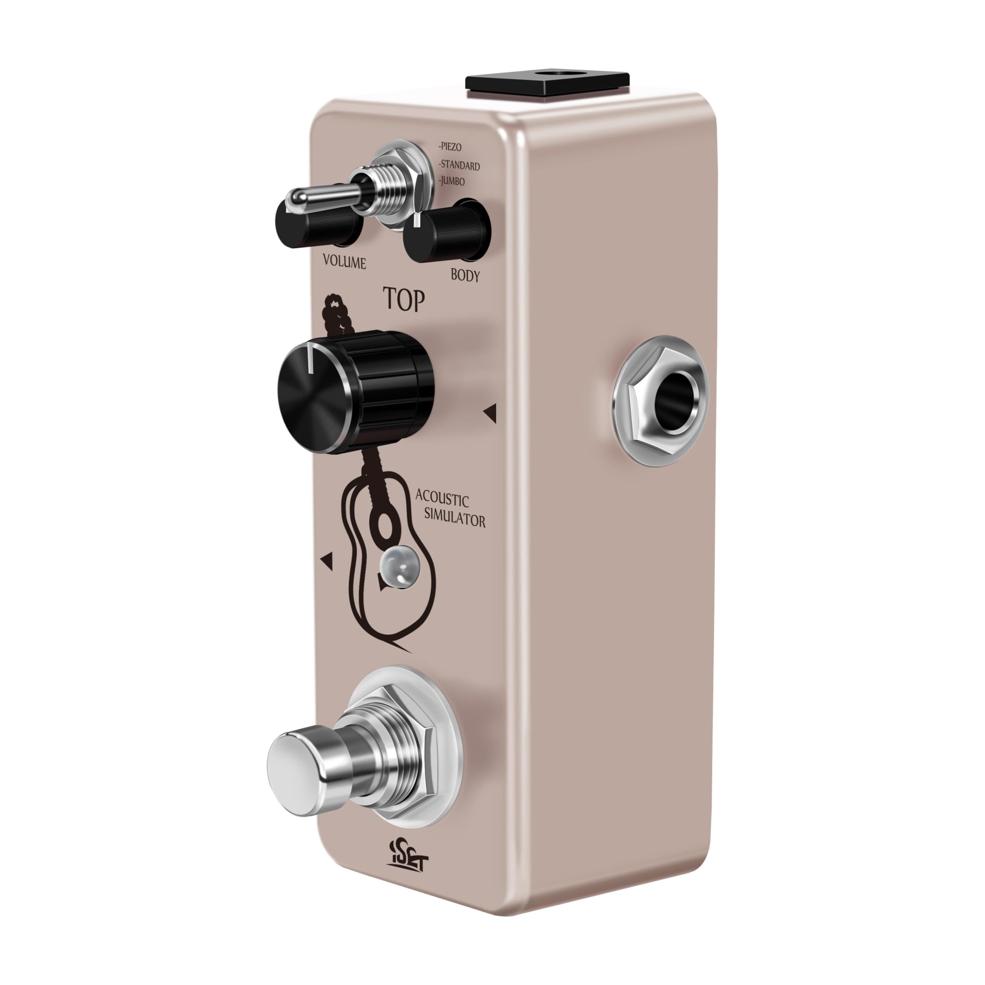 ISET Pedal de guitarra de escenario AC Pedal acústico para guitarra eléctrica BASS True Bypass