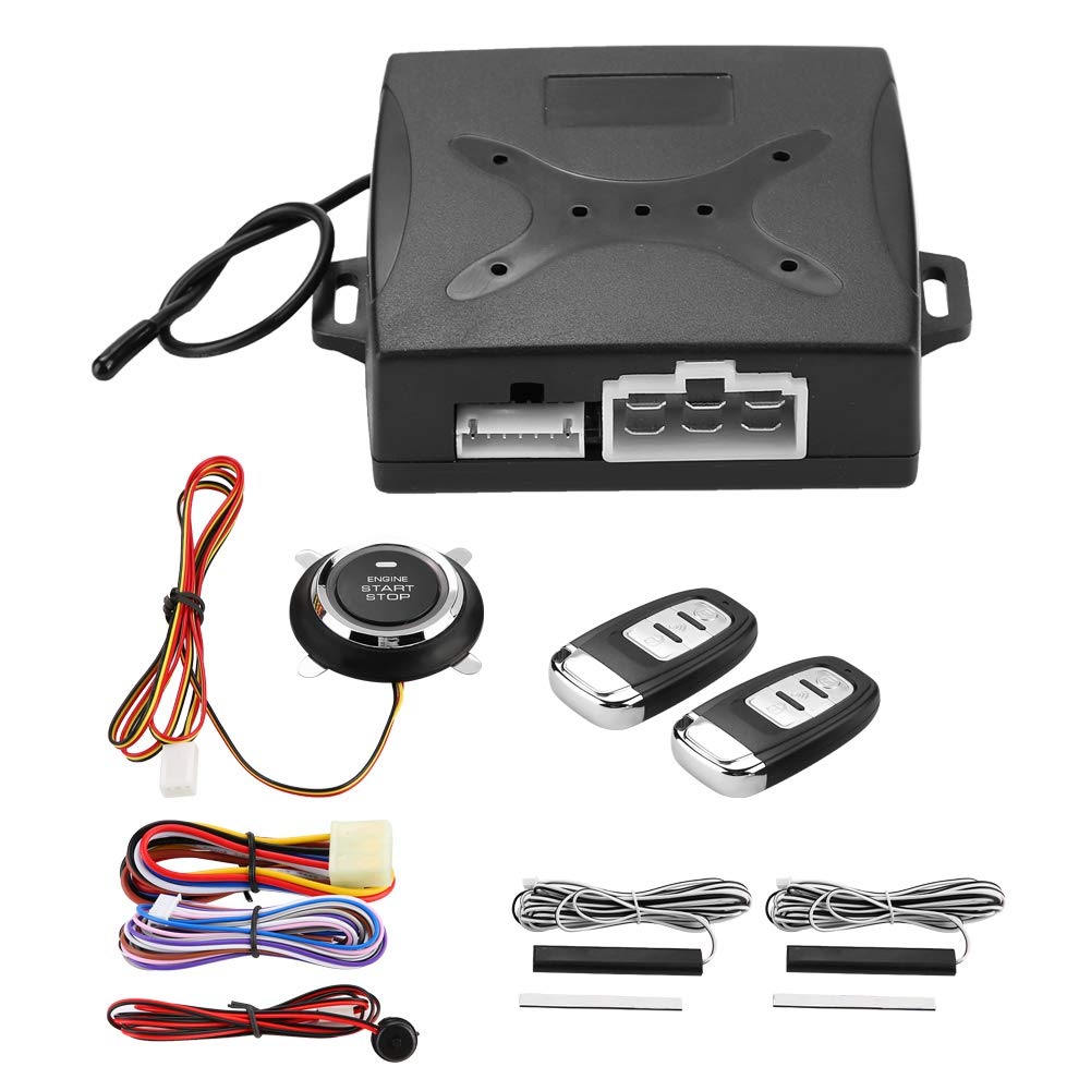Sistema de Alarma para Automóvil Universal Encendido de Motor con Botón de Entrada sin Llave y Arrancador Remoto