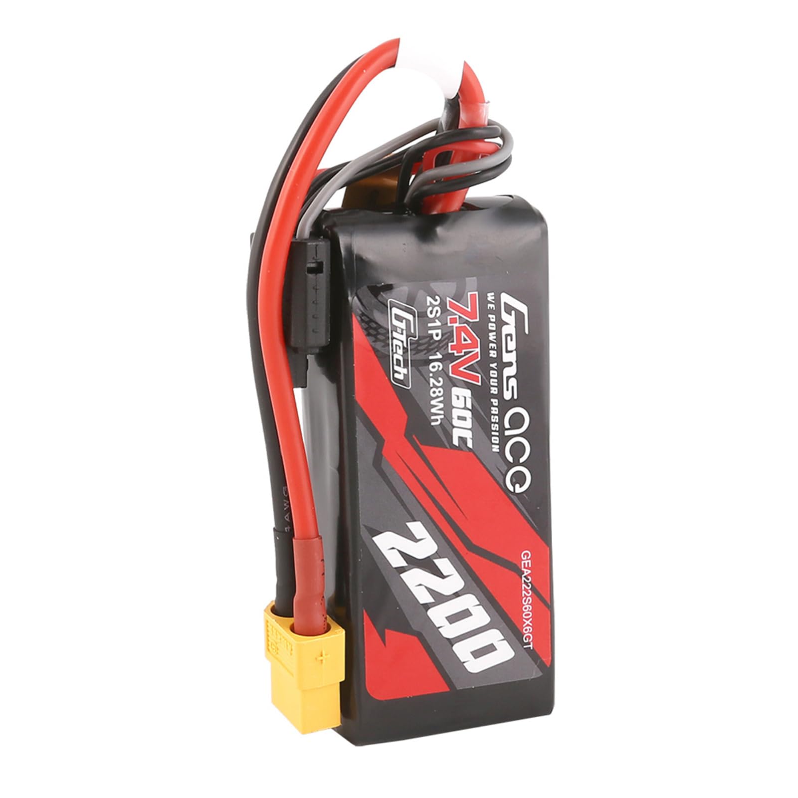 Batería GensAce G-Tech LiPo 2200mAh 7.4V 60C 2S1P XT60