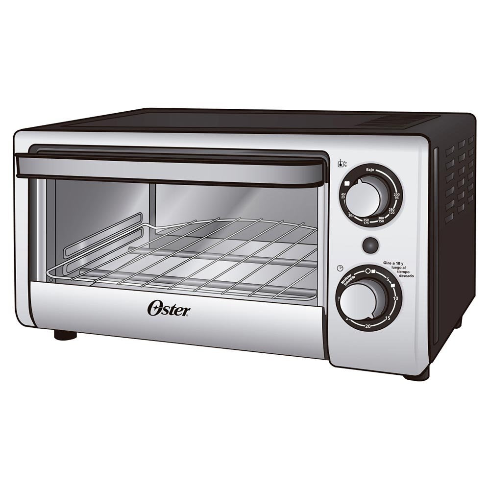 Horno Tostador Oster gris con Capacidad de 10 Litros
