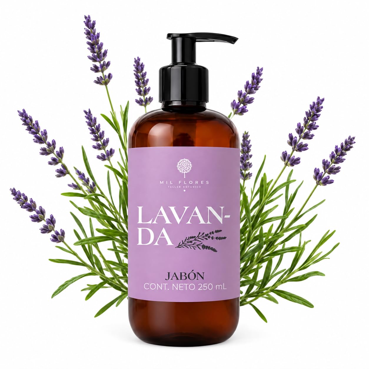 Mil Flores — Jabón Líquido Premium para Manos 250 ml LAVANDA | Ritual de Aromaterapia | Hidrata y Cuida