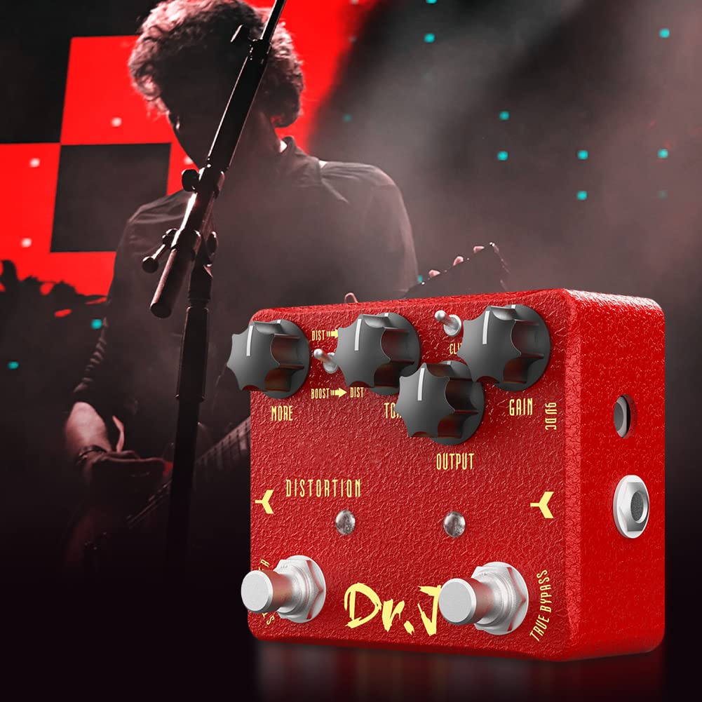Pedal de Distorsión JOYO Clásico Modificado Gama Alta Dr.J Series para Guitarra Eléctrica
