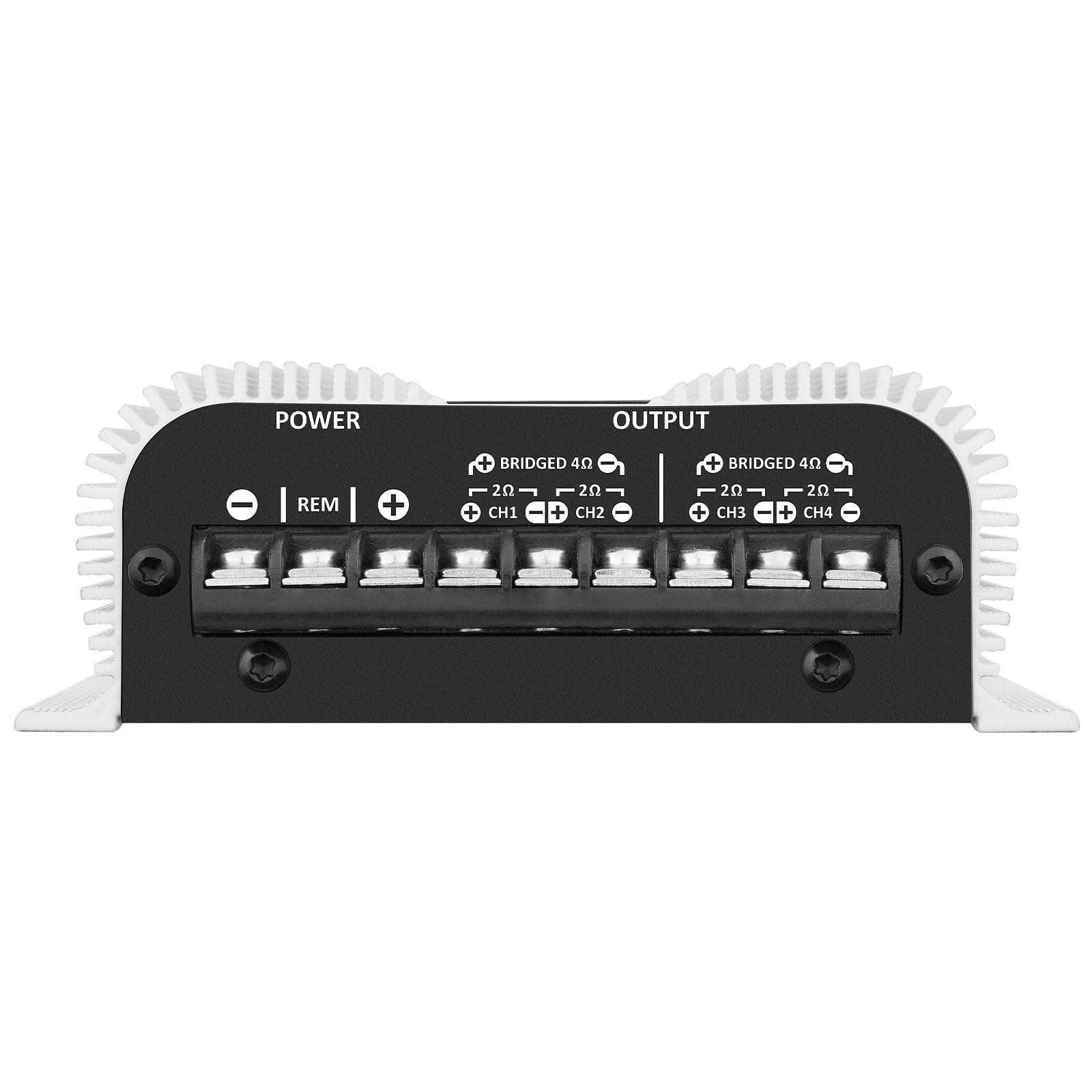 Amplificador de Audio para Coche Taramps TS 400x4 Negro con Entrada Automática de Alto Nivel 400 Vatios RMS 4 Canales Clase D Multicanal