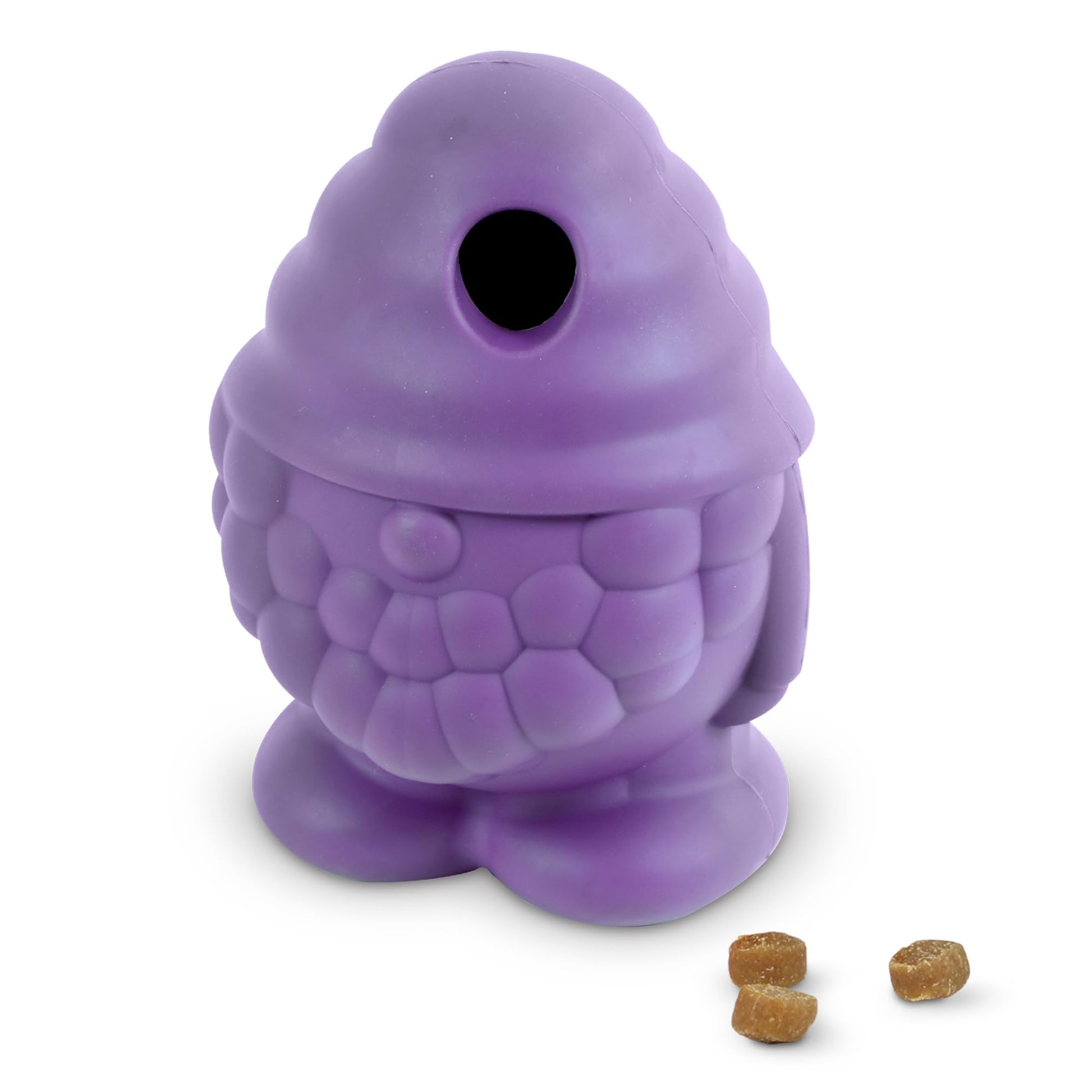 Brightkins Tough & Tumble Treat Dispenser Large GNOME - Juguetes para Perros sin BPA, Dispensador de Treats para Perros, Juguetes para Perros Ansiosos