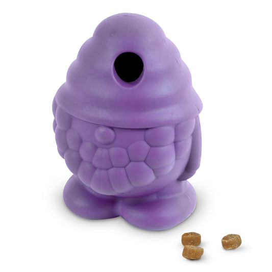 Brightkins Tough & Tumble Treat Dispenser Large GNOME - Juguetes para Perros sin BPA, Dispensador de Treats para Perros, Juguetes para Perros Ansiosos