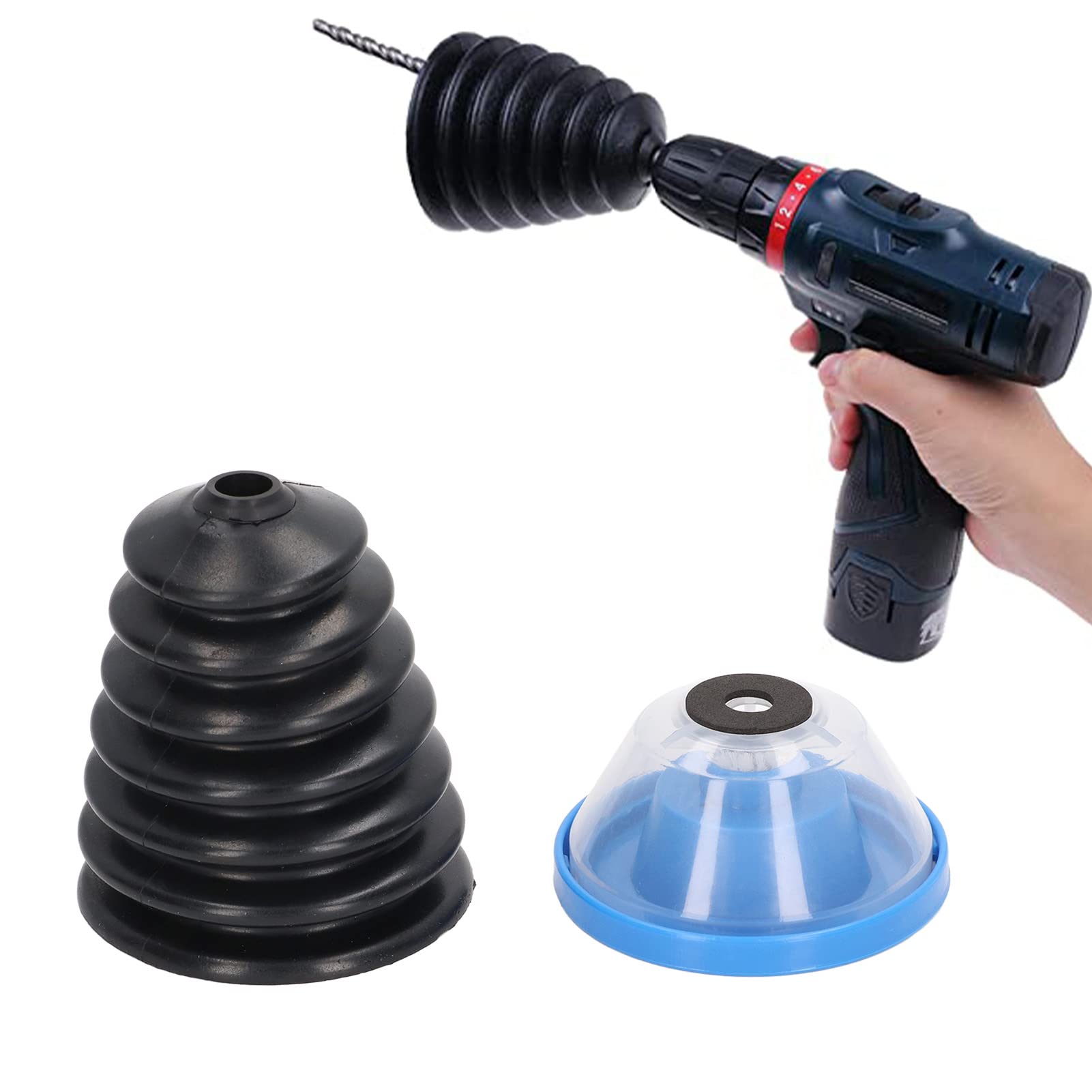 Colector De Polvo De Taladro Eléctrico, Cubierta Antipolvo Para Taladro Eléctrico, Colector De Polvo Con Almohadillas De Goma Adecuado Para Brocas De 4-10 Mm/0,2-0,4 Pulgadas