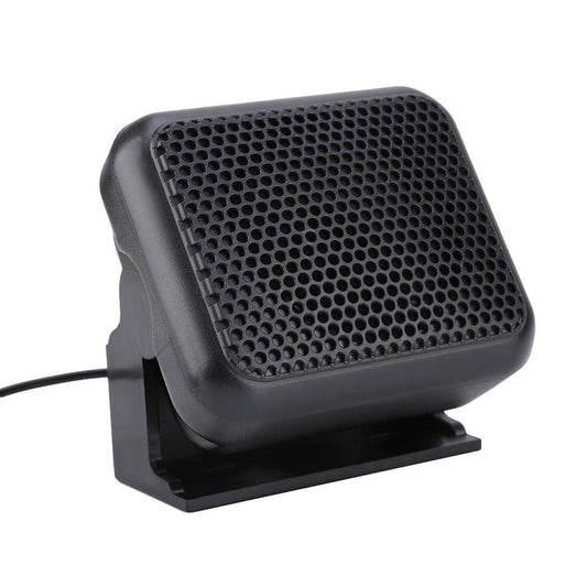 3.5W Bocina con Jack de 3.5 mm para Radios de Automóvil Ham, Mini Bocina Externo NSP-100 Radio Móvil, Sonido Estéreo, Cable de 4 Metros, Bocina Portátil Ajustable