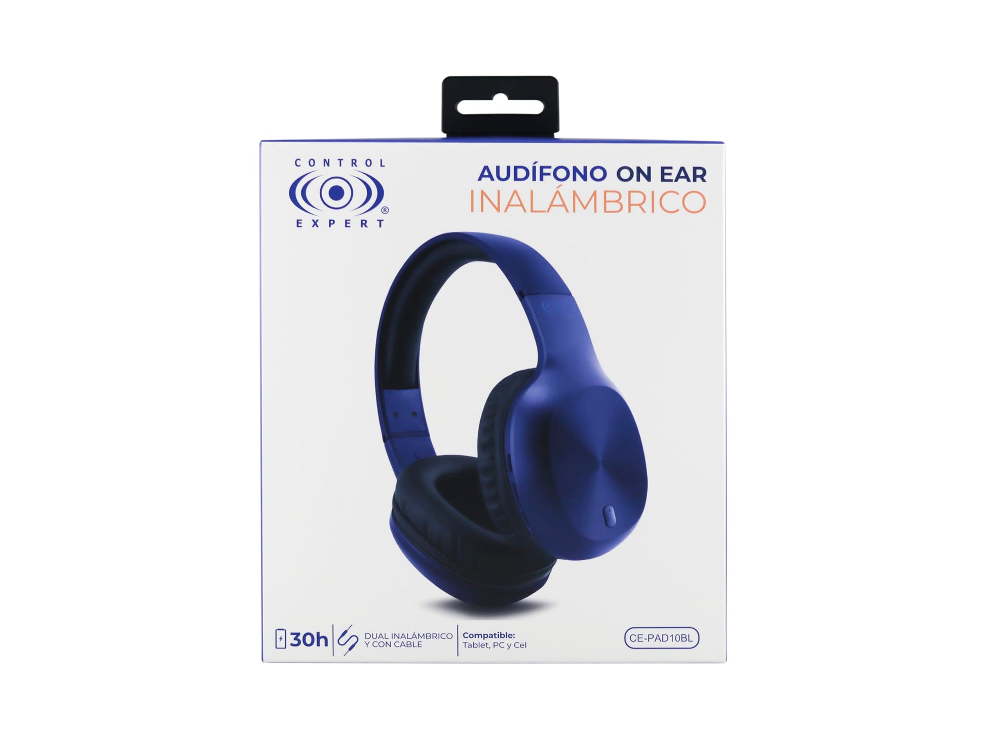 CONTROL EXPERT Audífonos inalámbricos Larga Duración 30 Horas Bluetooth Diadema Pc Tablet Android (Azul)