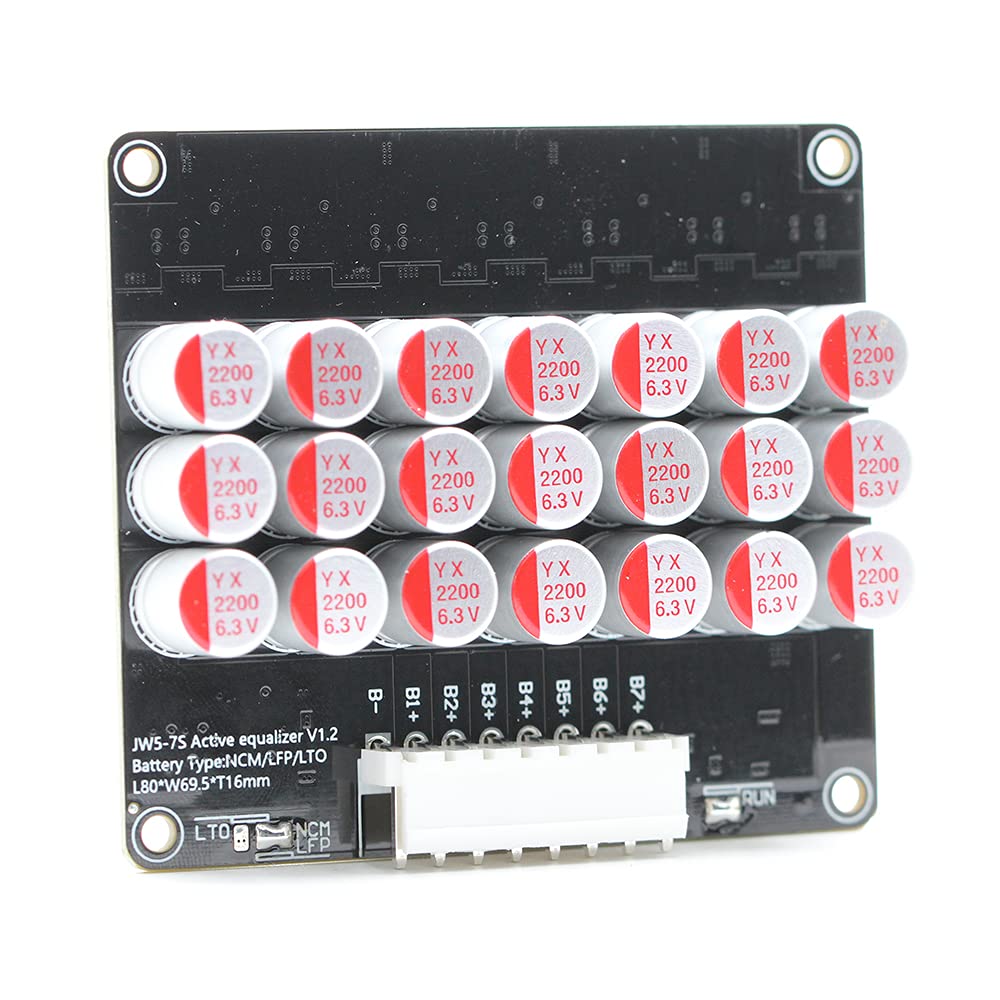 QINIZX 6S 7S 5.5A Condensador Equalizador Activo Balancer LFP Lifepo4 Litio Lipo/Titanato LTO Batería Transferencia de Energía Módulo de Ecualización Activa Más Rápido Equalizador de Grupo Completo