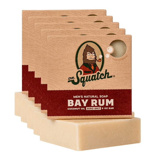h Bay Rum Soap 5-Pack Bundle ââ‚¬â€œ Bar Soap for Men with Natural Scent, Bay Rum, Kaolin Clay, Shea Butter ââ‚¬â€œ Handmade with Organic Oils in USA