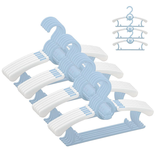 JSF20 perchas de clóset para bebé, antideslizantes, ajustables, para ropa de recién nacido, percha de ropa infantil y niñas