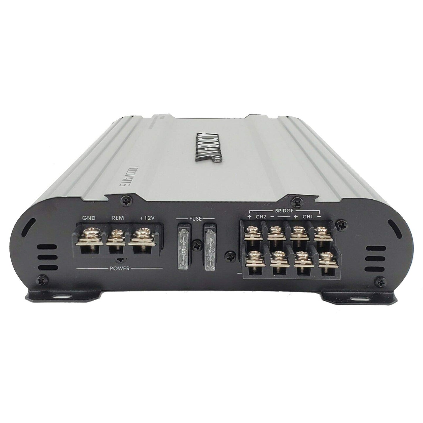 AUDIOBANK 4 Canales 1000 vatios Amplificador estéreo de Audio de Coche puenteable P1004 disipador de Calor de aleación de Aluminio Resistente | Clase A-B Funcionamiento Remoto de Encendido y Apagado