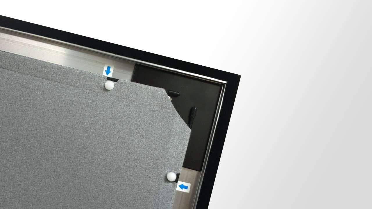 Pantalla de Proyección Silver Ticket Products Plata 4K Ultra HD Formato Cine Marco Fijo Material Plateado
