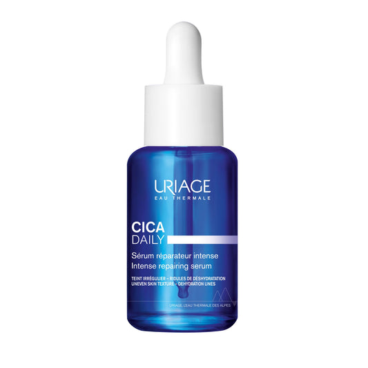 Uriage Cica-Daily Sérum Reparador Intenso con Centella Asiática 30ml - Ácido Hialurónico y Vitamina B5 - Repara y Protege de las Agresiones Cotidianas - Sin Perfume - 97% Ingredientes de Origen Natural
