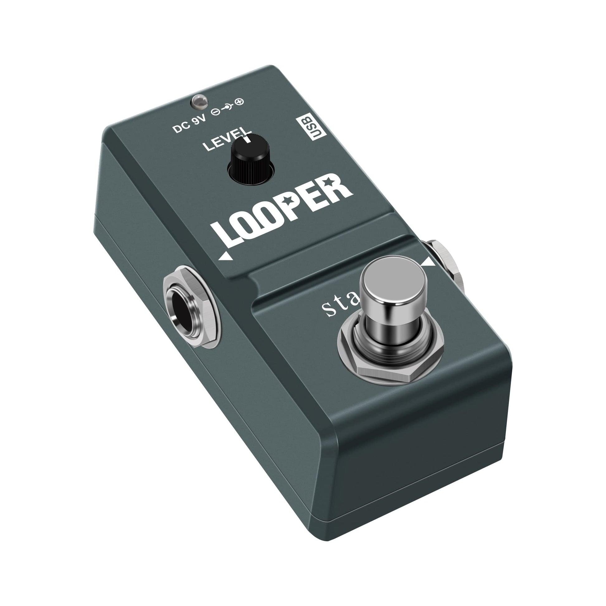 Pedal Looper Stax ooperL Estéreo Compacto Chasis de Metal Control de un Botón