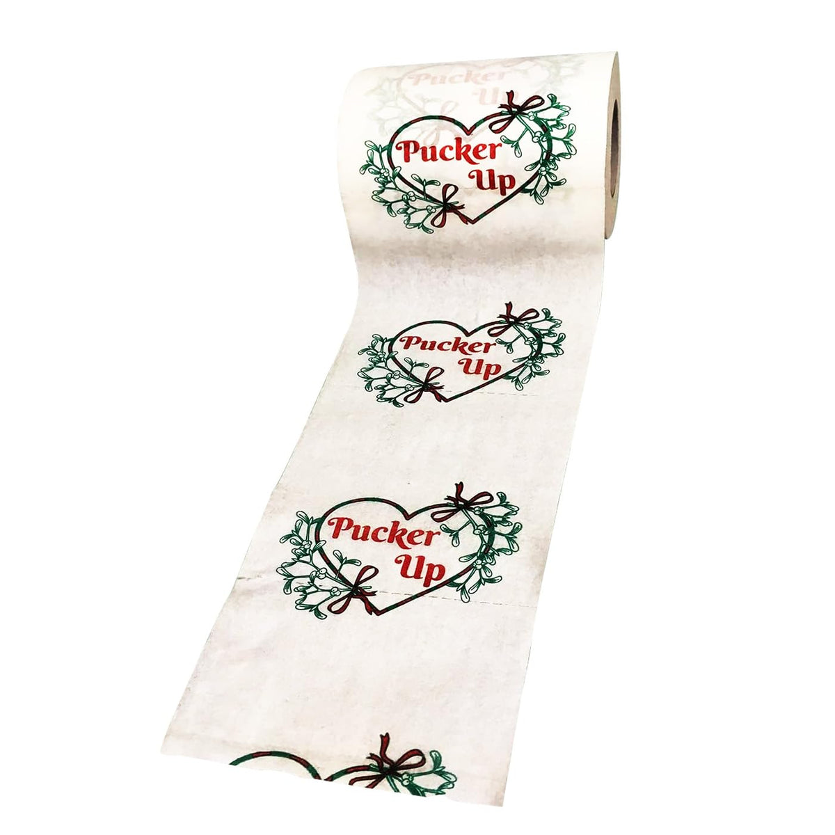 Papel Higiénico Pucker Up Mistletoe Festivo y Divertido para Navidad