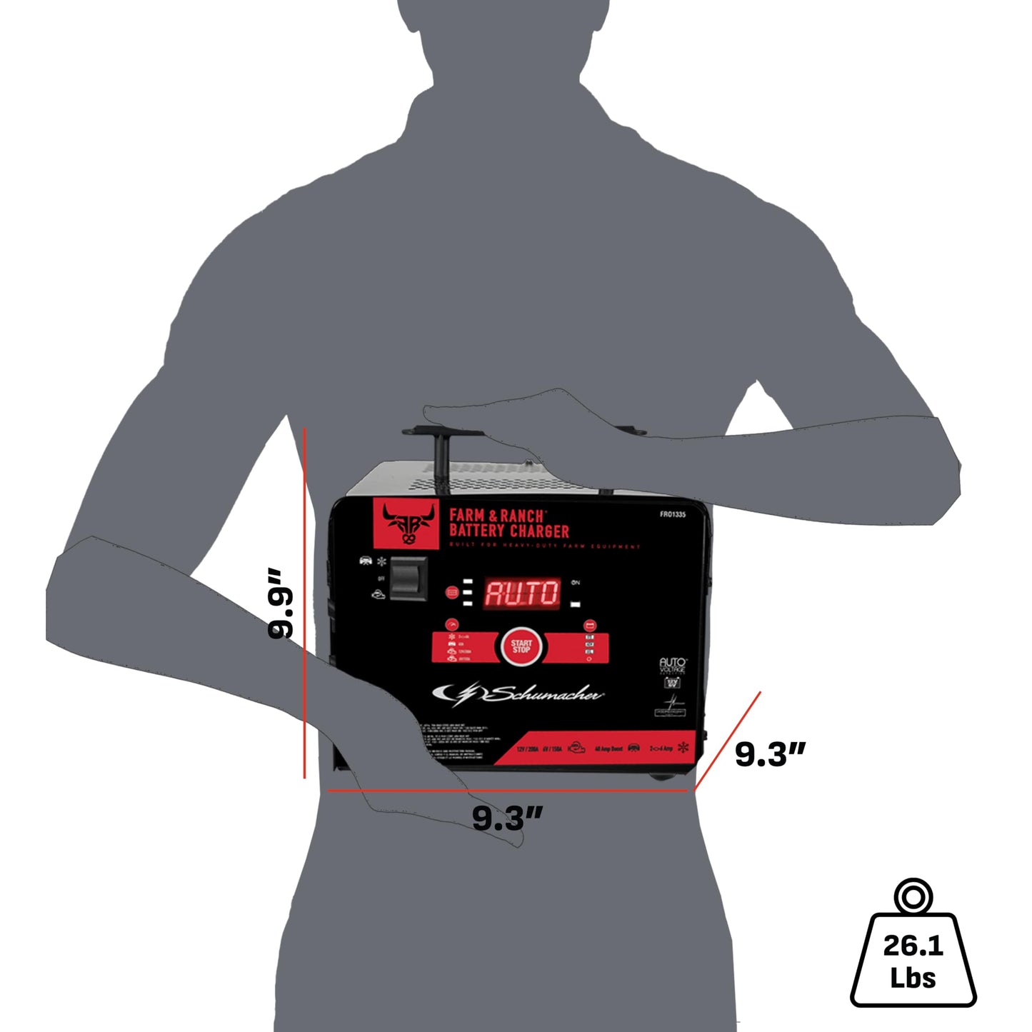 Schumacher FR01335 2/6/40/150/200A 6/12V Cargador de batería