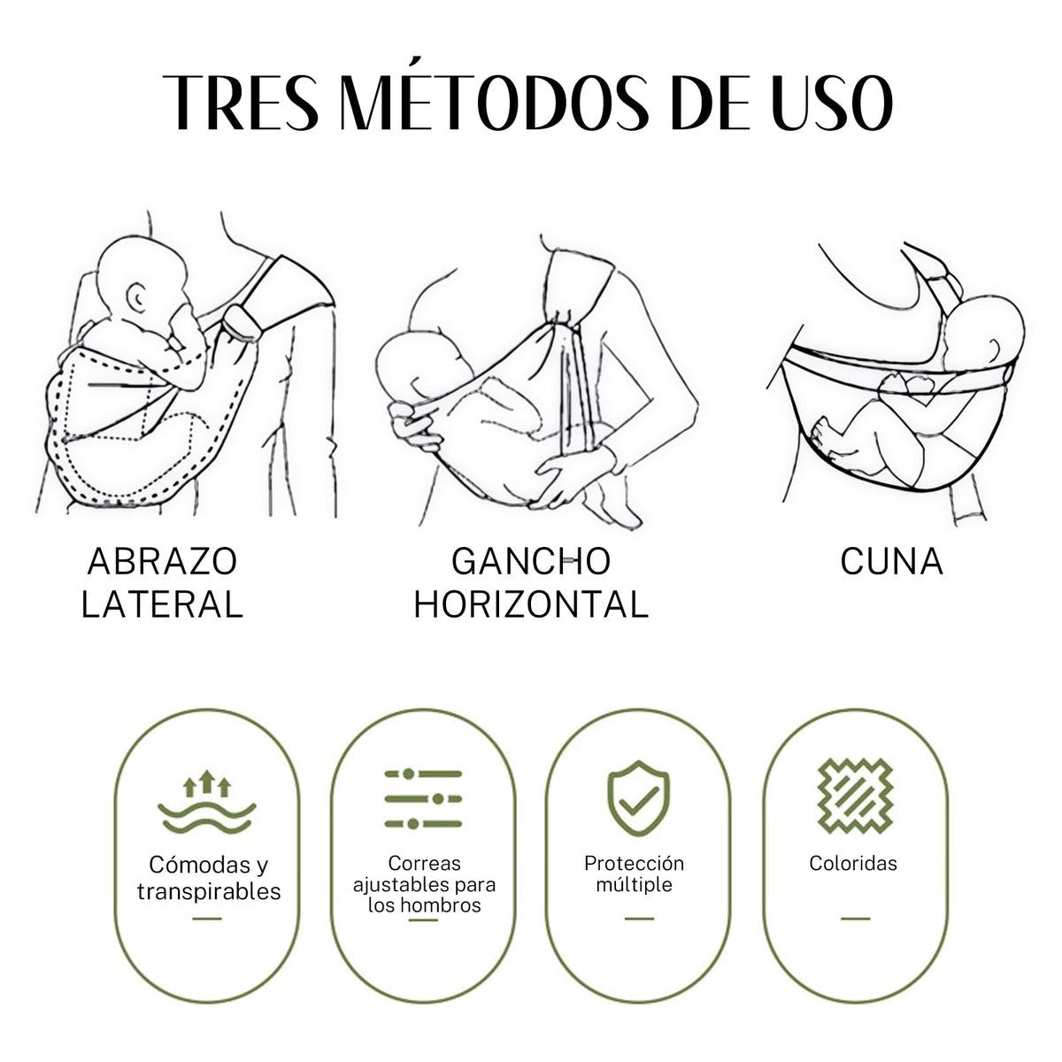 Niños Portador,Niños Portador Ajustable,Asiento Ergonómico Antideslizante para la Cintura,con Capacidad para Soportar Entre 10 y 30 Libras (Negro)