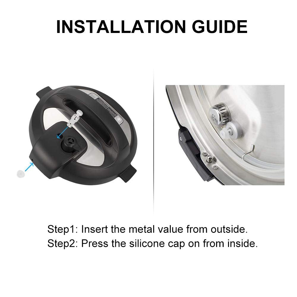 Recambios originales para válvulas de flotador para olla instantánea Duo 3, 5, 6, 8 cuartos de galón, Duo Plus, Ultra, LUX 3, 8 Qt, tapones de sellado de flotador de olla a presión, 7 paquetes
