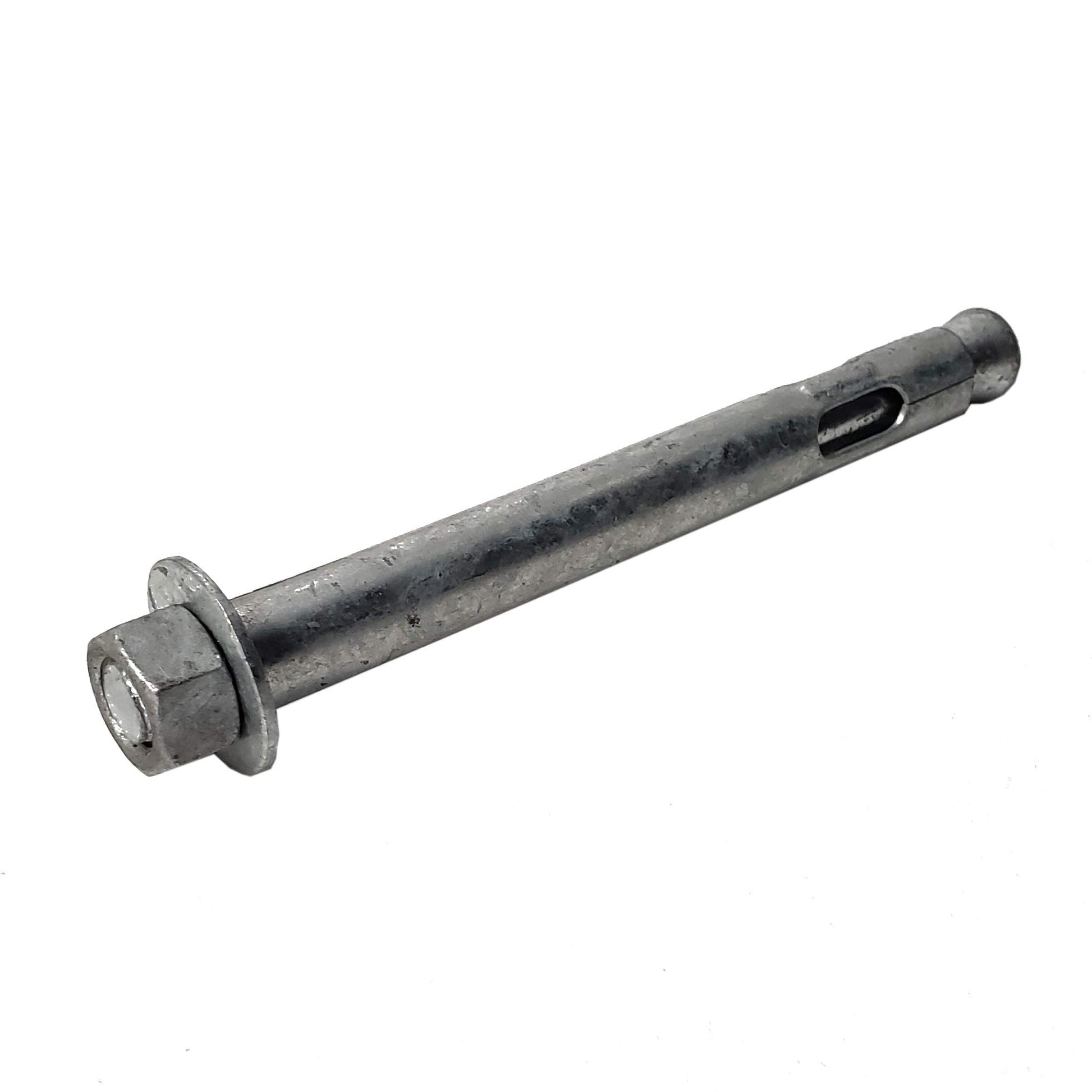 Anclaje de manga de 5/8 x 6 pulgadas | Galvanizado en caliente | Cabeza hexagonal | 10 unidades por caja