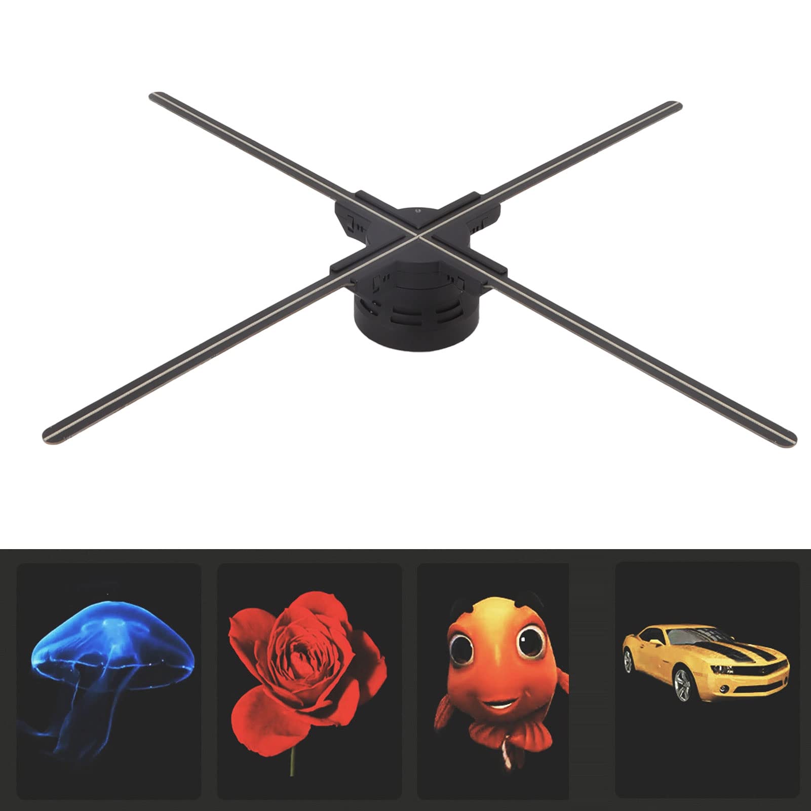 Pantalla de Publicidad Holográfica 3D 80cm Ojo Desnudo para Tiendas, Bares y Fiestas