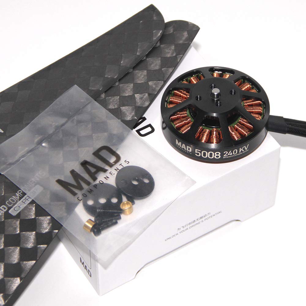 MAD COMPONENTS 5008 EEE v2.0 340KV Drone sin escobillas Motor para el multirotor Quadcopter Drone RC Hobby rig