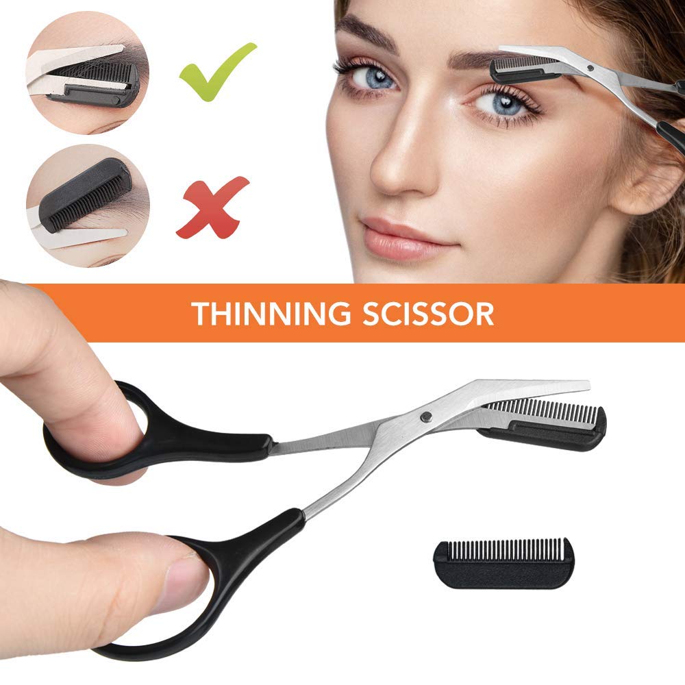 NOVIIML Razor, Eyebrow Kit, Multipurpose Exfoliating Dermaplaning Tool Face Razors for Women Girl, Eyebrow Grooming Set (11 in 1)